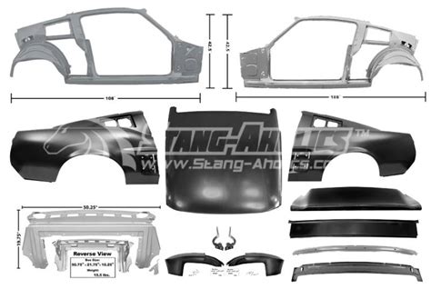 2007 mustang sheet metal|ford mustang sheet metal body.